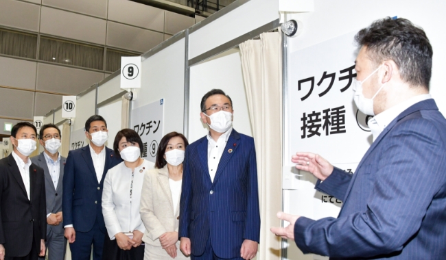 全国最大のコロナワクチン接種会場を整備！